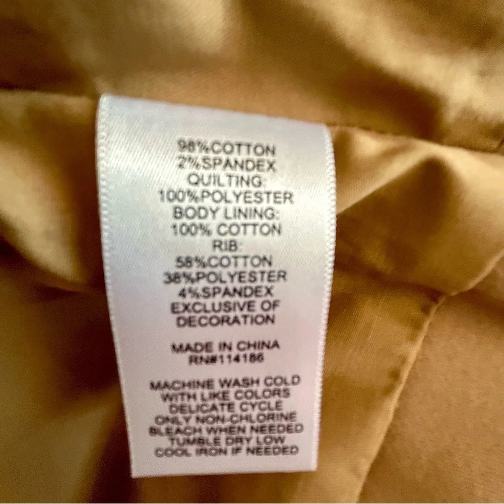 Frye and Co Men’s Tan Quilted Vest 2XLT NWOT